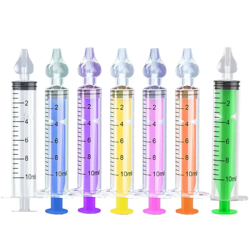 Jeringas para lavado nasal infantil con punta de silicona