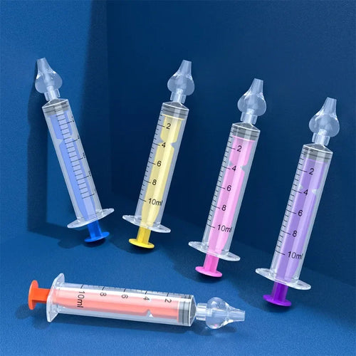 Jeringas para lavado nasal infantil con punta de silicona